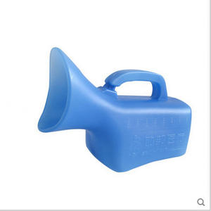 Urinoir sur pied en plastique rectangulaire au design minimaliste pour la maison ou les bars - Product Image 1