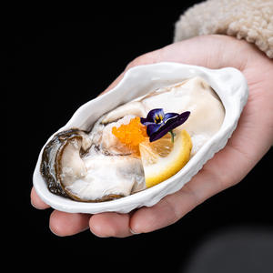 Assiette en céramique en forme d'huître, assiette <span class=keywords><strong>à</strong></span> dîner, vaisselle de restaurant, <span class=keywords><strong>assiettes</strong></span> <span class=keywords><strong>à</strong></span> collation, bol <span class=keywords><strong>à</strong></span> dessert, plat <span class=keywords><strong>à</strong></span> dim sum, plat <span class=keywords><strong>à</strong></span> condiments, plateau, bol - Product Image 3