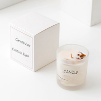 Emballages de luxe écologiques et recyclables pour bougies, avec gaufrage et pelliculage mat, imprimés sur mesure pour les pots de bougies
