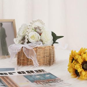 Cesta de Flores de Pérolas JOYWOOD, Pacote de Presente para Damas de Honra e Meninos das Flores - Product Image 4