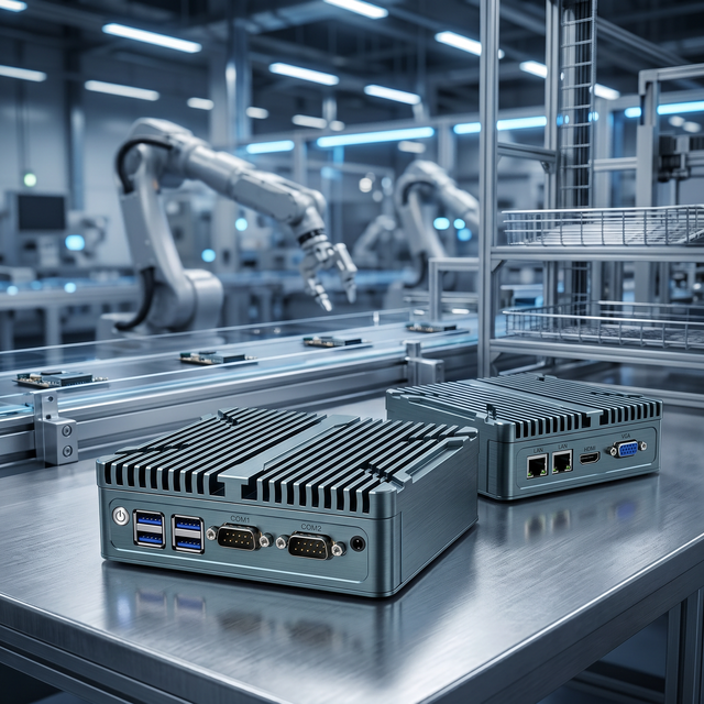 Mini PC, Low-power, Fanless Micro with 2 LAN Ports and 2 Serial Ports, Supports N2840, J1900, I3 4th/5th Generation Processors