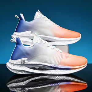 Zapatillas Deportivas Casuales de Malla Transpirable con Amortiguación de PU de Talla Grande, Zapatillas de Running con Amortiguación de Aire a la Moda para Parejas, Estilo Caminar - Product Image 5