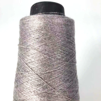 Fil filé à noyau 48NM/2 50% Viscose 28% PBT 22% fil de poils de lapin en Nylon pour pull à tricoter