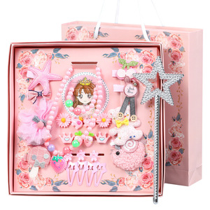 Set di Accessori per Capelli per Bambini Fanyue Viola 28 Pezzi con Borsa da Trasporto, Set di Mollette per Capelli Stile Coreano, Corona da <span class=keywords><strong>Principessa</strong></span>, Fiocchi per Bambine - Product Image 6