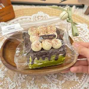 Jouet Squishy Gâteau Vert Tendance, à Remontée Lente, Sensoriel Anti-Stress, Mignon et Apaisant, en Silicone de Qualité Alimentaire pour Adultes, Vente en Gros - Product Image 2
