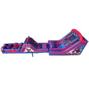 Pista de Obstáculos Inflable Gigante Comercial con Tobogán, Muro de Escalada, Juegos de Salto y Carrera, Desafío Extremo - Product Image 4