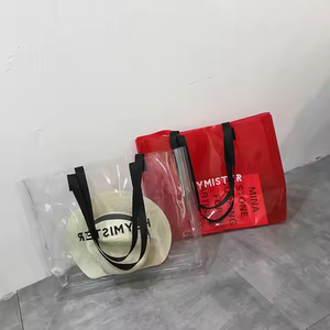 Bolso de compras de hombro impermeable de PVC Morado para mujer con logotipo personalizado Estilo de moda China - Product Image 4