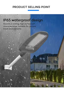 2024 nouvelle conception IP67 imperméabilisent des réverbères de LED 50-300W lumières solaires extérieures de débouché d'usine - Product Image 4