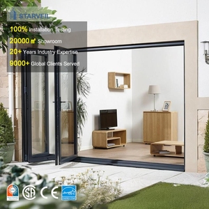 Fenêtres et portes coulissantes en aluminium de <span class=keywords><strong>style</strong></span> américain avec écran pliant, double vitrage, économie d'énergie, en promotion - Product Image 2