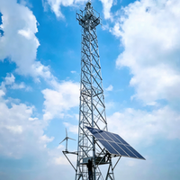 Tour de sécurité préfabriquée galvanisée moderne pour la surveillance des villes intelligentes et l'utilisation dans les projets d'infrastructure de sécurité publique