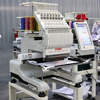 Machine à étiquettes de broderie à tête unique informatisée a broder des logos automatique
