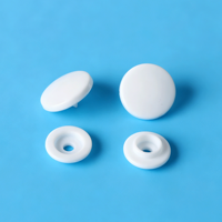 Boutons-pression ronds en plastique brillant mat de haute qualité 1717, écologiques, sans nickel, pour vêtements, sacs en PVC