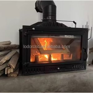 Caminetto Moderno di Alta Qualità in Acciaio Inox <span class=keywords><strong>da</strong></span> Incasso per Interni a Legna - Product Image 2