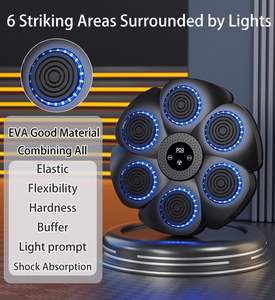 Muur Gemonteerde Interactieve Ritme Muziekdoos Muziekboksmachine Met Bokshandschoenen Voor Volwassenen En Kinderen Beat-Sensing Licht Ponsen - Product Image 4