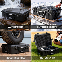 Valise de transport robuste Everest avec joint étanche et mousse sur mesure pour caméras cinéma multi-objectifs