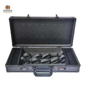 Valise de transport pour barbier en aluminium, accessoires pour outils de barbier, boîte à tatouage, rangement pour salon de coiffure, support de rangement pour coiffure, valise de transport pour barbier - Product Image 6