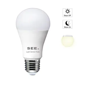 Bombilla de sensor de luz led para sesión fotográfica, alta calidad, A19, 10w, 11w, 120v, e26, 1000lm