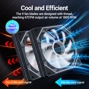 OEM 120mm PC ARGB kipas pendingin AURA SYNC RGB kipas komputer ultra-diam 4PIN PWM 5V 3PIN ARGB Heatsink Ventilador stok tersedia - Product Image 4