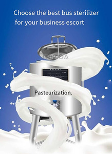 Ligne de production de pasteurisateur de lait industriel 100 L 150L 200L 300L 1000L 500 litres - Product Image 5