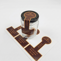 Etiquetas de Regalo de Vinilo Impresas con Logotipo Personalizado, Adhesivos de Sellado Largos, Impresión de Adhesivos Resistentes al Agua para Cajas de Pastel y Alimentos
