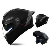 Casque modulaire respirant à visière relevable, double visière, coque ABS pour la conduite en moto, l'aventure, le MX et le VTT