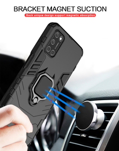 Custodia per Telefono <span class=keywords><strong>OPPO</strong></span> A92 BIBERCAS Antiurto Antipolvere Design Armatura con Anello Metallico Supporto Magnetico per Auto <span class=keywords><strong>Cover</strong></span> di Lusso - Product Image 5