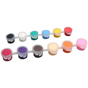 Juego de pintura acrílica Chiyuan de 12 colores, 3 ml, lavable, para niños, pintura artística, tablero de dibujo, uso estudiantil - Product Image 3