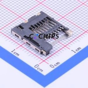 TF-101B SD Card / Memory Card Connector SMD Connector Self-Return Type MicroSD Card (TF Card) Card Holder 1.85mm - Product Image 2