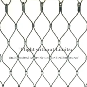 Safety Net In Stock Good Aesthetic Stainless Steel Wire Zoo Fence Mesh For Aviary Park