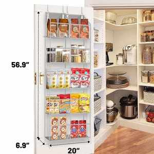 Organizador Colgante para Puerta de Armario de 5 Niveles, Transparente, Extra Grande, con 10 Compartimentos - Product Image 6