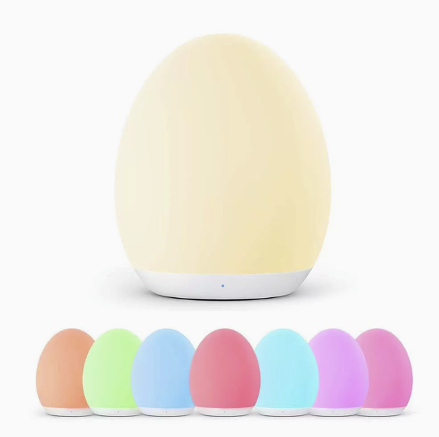 Dropshipping RGB Control Touch Dimmable Lamp USB Rechargeable Portable Table for Bedside Lamp Egg Shape Night Ambient Light