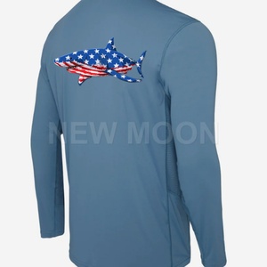 Camiseta de Pesca Personalizada de Verano, de Poliéster Suave, Transpirable, Anti-UV, de Manga Larga, de Secado Rápido, Ropa de Pesca Profesional - Product Image 6