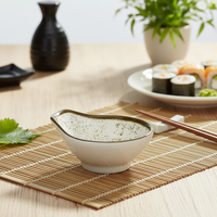 Petit bol à sauce de 4.8 pouces avec bordure en or, professionnel, nouveau design de luxe en mélamine