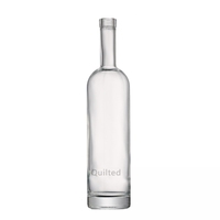 Offre Spéciale – Bouteille en Verre Super Flint de 500ml, 700ml, 750ml avec Bouchon en Liège – Vide – Pour Vodka, Whisky, Brandy, Rhum, Tequila – Forme Personnalisée, Design et Logo sur Mesure