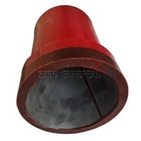 Doublure conique en carbure de silicium Apex Wear Doublure en céramique pour robinet hydrocyclone avec revêtement en polyuréthane PU