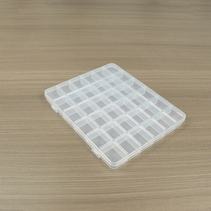 Transparent Plastic 36 Compartment <b>Storage</b> <b>Box</b> For Beads Jewelry <b>Small</b> Parts Organizing Desktop Organizer - Product Image 2