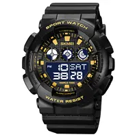 SKMEI 1857 OEM uomo Relojes hombre World time Watches 5ATM orologio sportivo digitale multifunzione G style Jam Tangan