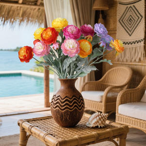 Peonie Artificiali in Seta di Alta Qualità Fatte a Mano 75cm Decorazione per Casa Sfondo per Laurea Natale Minimo 50 Pezzi - Product Image 5