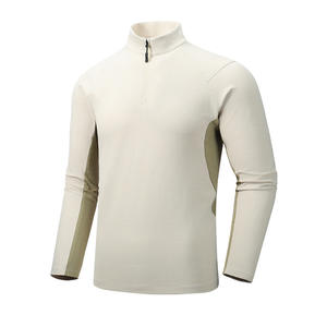 Camiseta de gimnasio de manga larga elegante personalizada para hombre HEALY, camiseta estampada con logotipo de equipo, ajuste holgado, estilo informal suave y cálido - Product Image 2