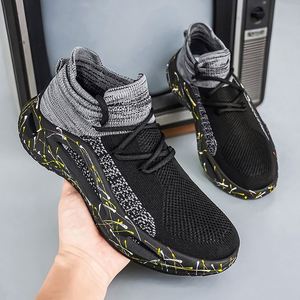 Zapatos transpirables de punto para hombre, modelo nuevo de verano, de malla, ligeros, sin cordones, de suela blanda, informales, deportivos, versátiles y modernos - Product Image 3