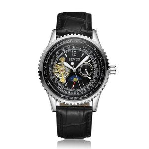 SEWOR Montre Gousset Classique, Boîtier à Motifs, Mouvement Mécanique à Remontage Manuel, Coffret Cadeau En Cuir, Blanc., Classique