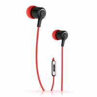 Earphone In-Ear Berkabel Stereo JL 3.5mm Bergaya dengan Mikrofon, Tahan Air IPX-6 untuk Olahraga dan iPhone