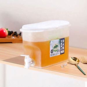 En stock – Nouvelle bouilloire d'été 2500 ml avec robinet, grande capacité, en plastique, pour boissons froides, pot à glace, théière à fruits pour réfrigérateur - Product Image 3