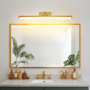 โคมไฟติดผนัง LED รุ่น COMBO Modern Gold ทรงสี่เหลี่ยมผืนผ้า วัสดุอลูมิเนียมอัลลอยด์ ปรับความสว่างได้ แสงวอร์มไวท์ 2700K สำหรับห้องนั่งเล่น - Product Image 6