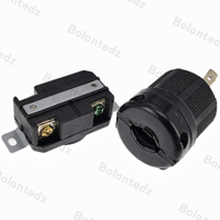 NEMA L6-30P 30 Amp 250 Volt Twist Lock Fiche mâle USA 3 pôles Mise à la terre de qualité industrielle Fiche de générateur électrique à 3 broches