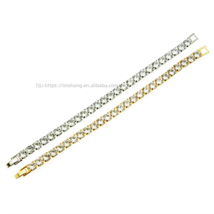 Men's and women's <b>copper</b> zircon fashion <b>bracelet</b>, hipster personality <b>bracelet</b> - Product Image 5