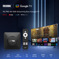 Mecool M2 Pro 4K Google Tv Box Amlogic S905Y4 Quad-Core AV1 4K 2GB DDR4/16GB 2,4/5Ghz 2T2R Wi-Fi BT 5,0 Set-top Box Smart Tvbox