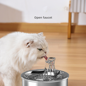 Fuente de agua para gatos de acero inoxidable de circulación automática, dispensador de agua ecológico para perros y mascotas, alimentación de carga, cuencos para mascotas, comederos - Product Image 6