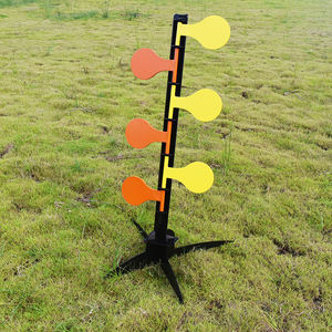 ヘビーデューティーハンドガン決闘用ツリーターゲット、射撃競技およびトレーニング用のAR500スチールパドル付き - Product Image 2