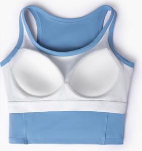 2024 vêtements <span class=keywords><strong>tricot</strong></span>és en gros femmes vêtements de sport d'entraînement Yoga haut court Fitness course débardeur - Product Image 4